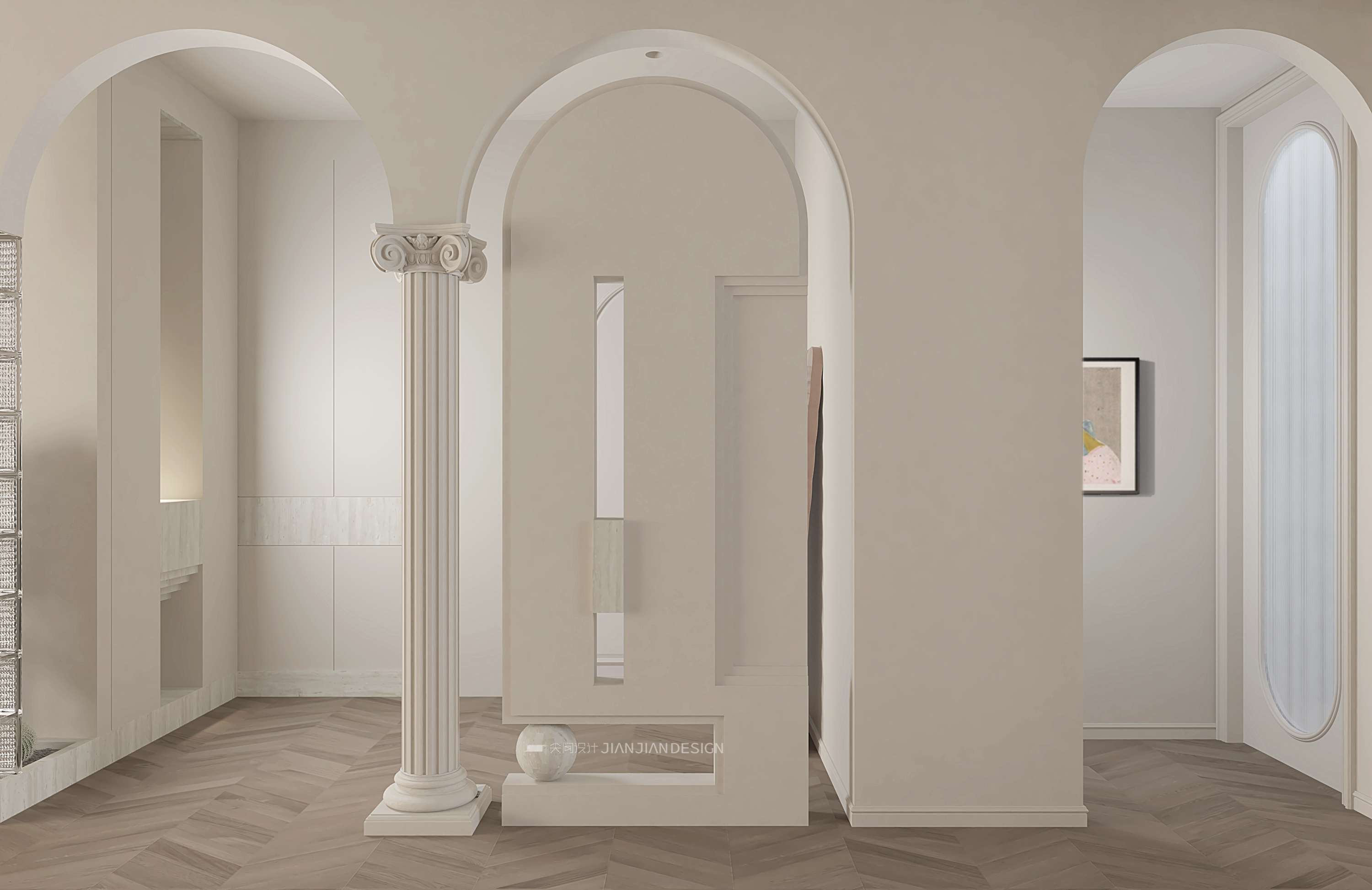 尖间设计,十里春风轻法式优雅家居典范-4