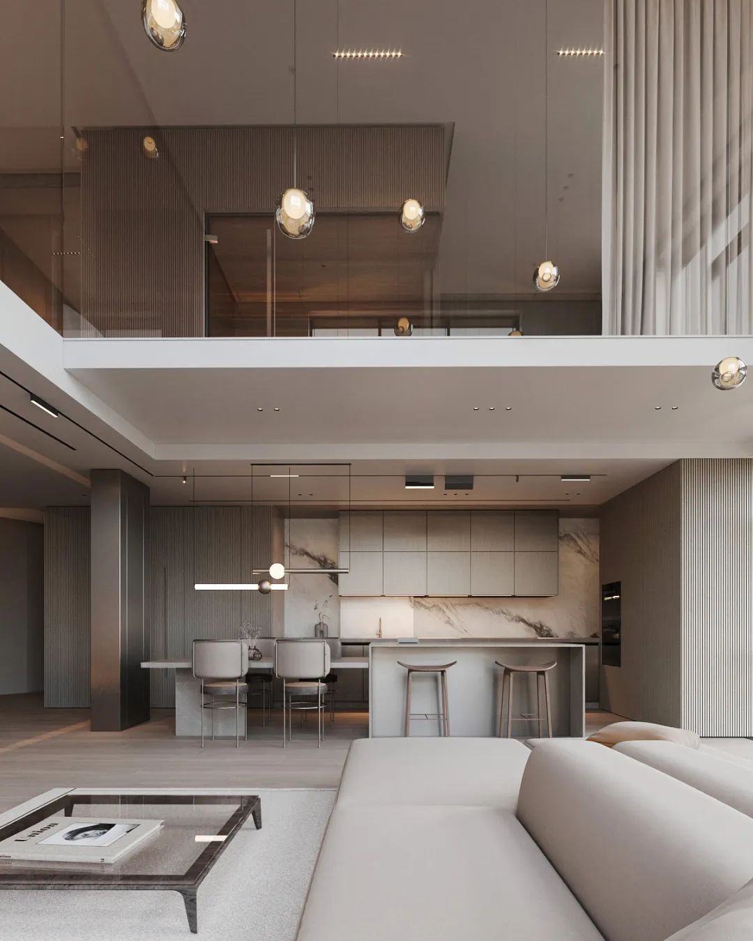 上海顶层复式低调奢华设计丨中国上海-3