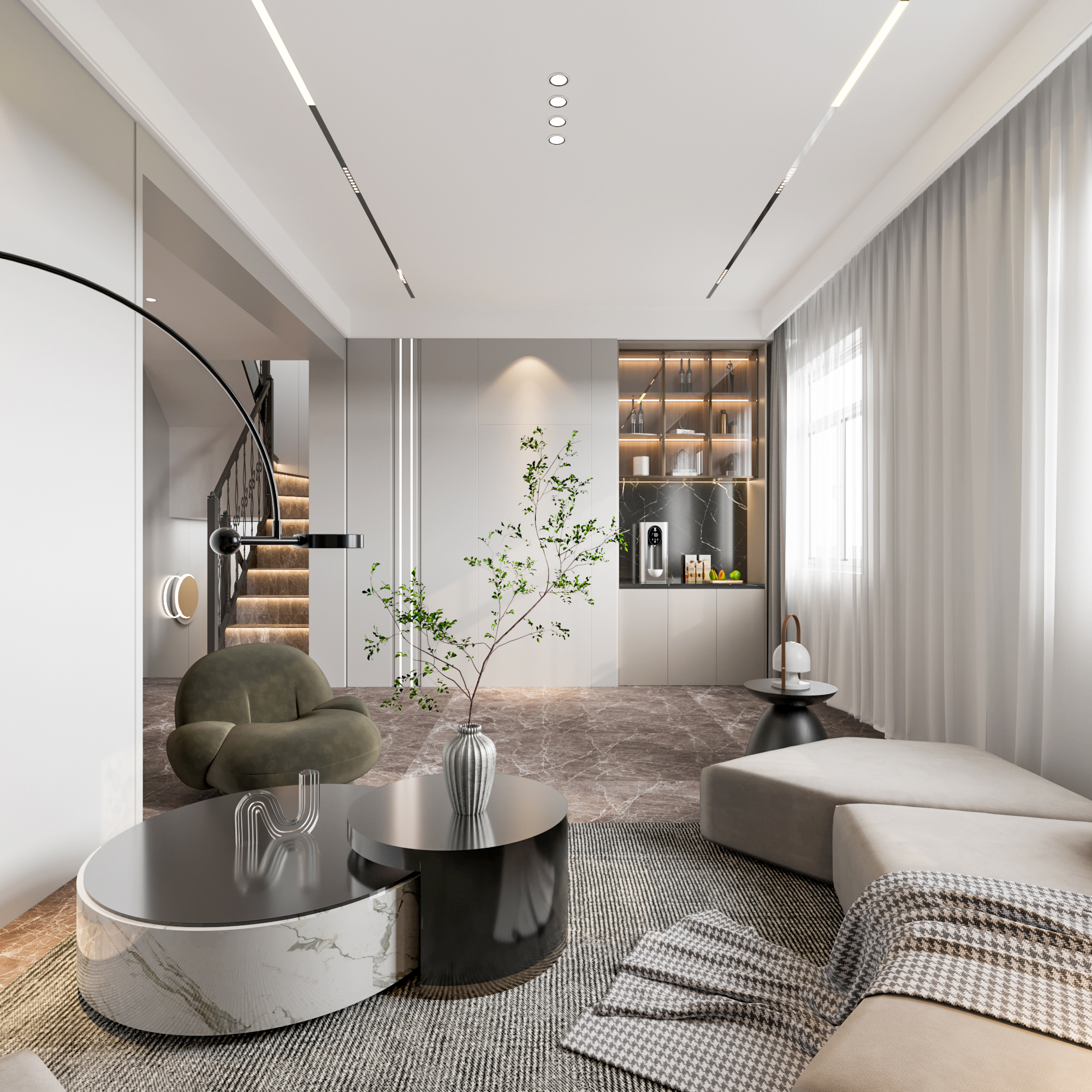 美式混搭别墅设计-15