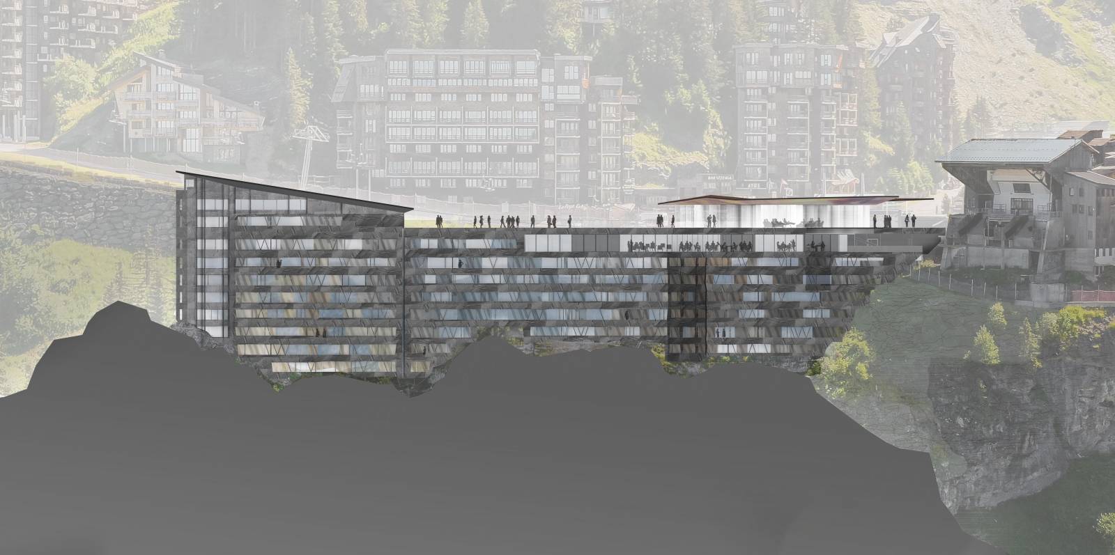 Jean Nouvel│Avoriaz - Hotel Telepherik Pierre & Vacances —_yyth-1