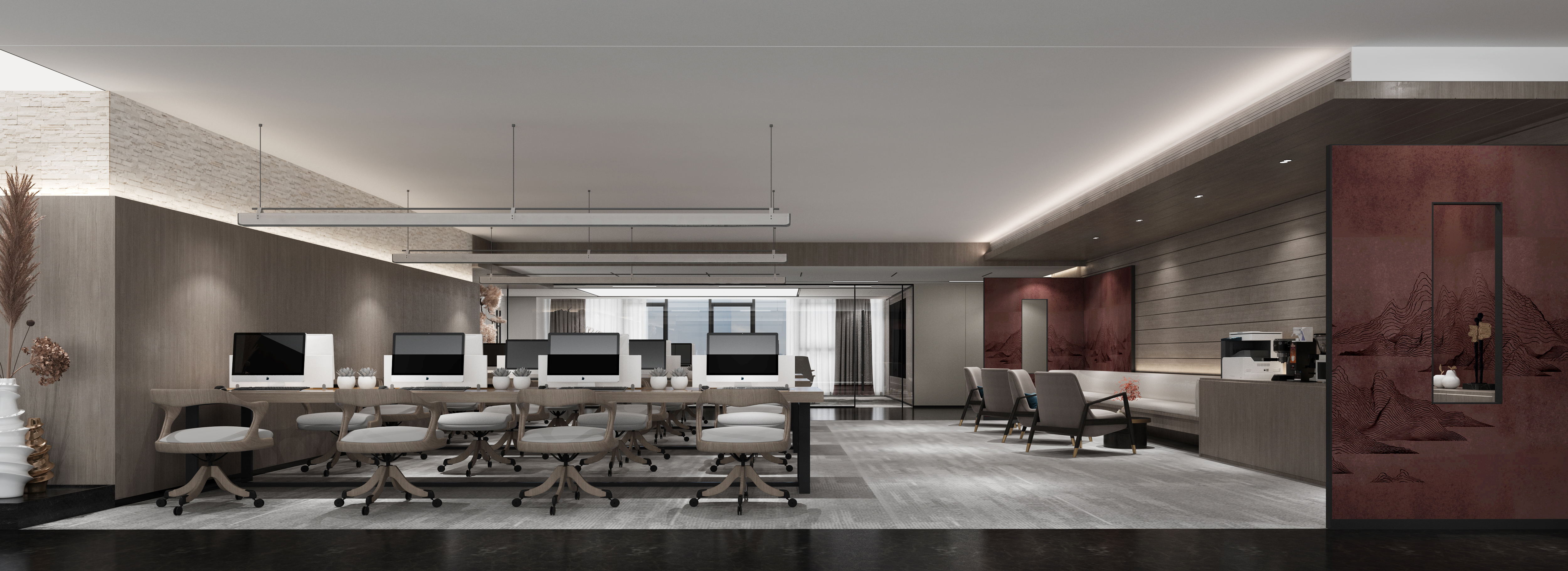 山东临沂鲁商中心超高层办公样板间丨中国临沂丨山东省鲁商建筑设计有限公司-50