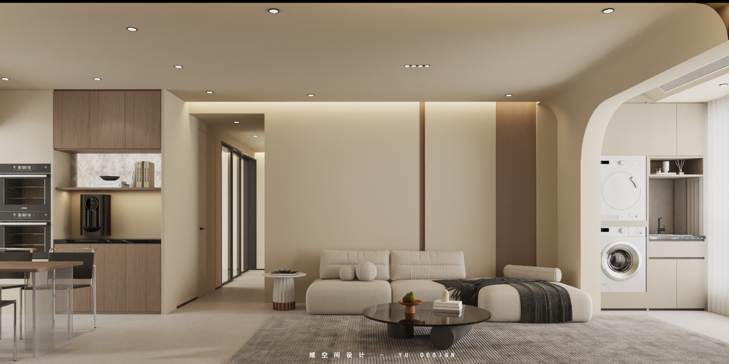 枫香花园现代奶油风格室内设计-6