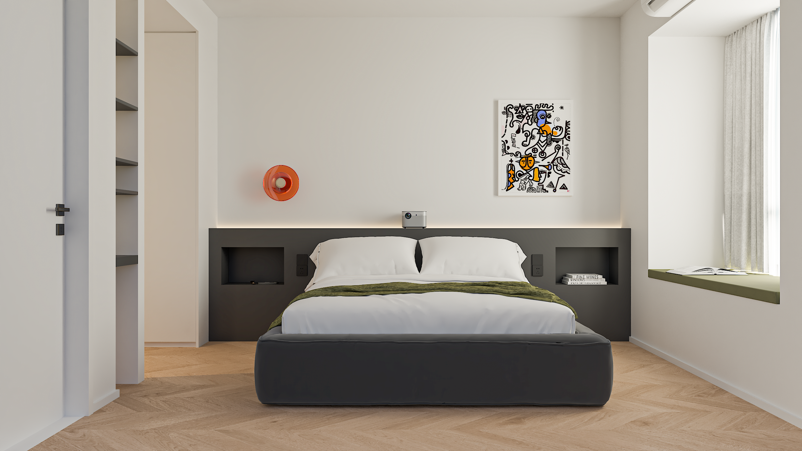 武汉城投·墨北璟苑三室两厅现代简约风设计丨中国武汉丨界无垠空间设计事务所-14