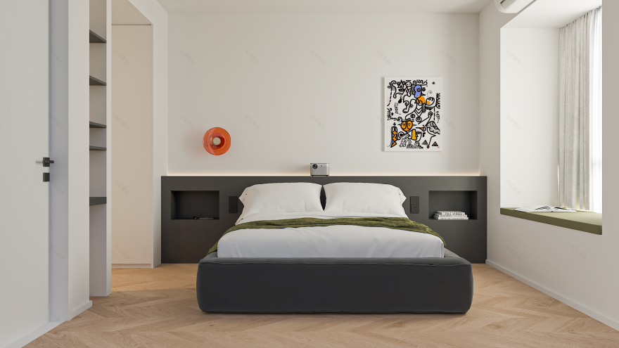 武汉城投·墨北璟苑三室两厅现代简约风设计丨中国武汉丨界无垠空间设计事务所-14