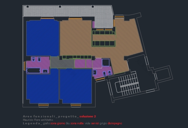 意大利 60 年代公寓翻新,日间生活区与厨房间灵动融合-14