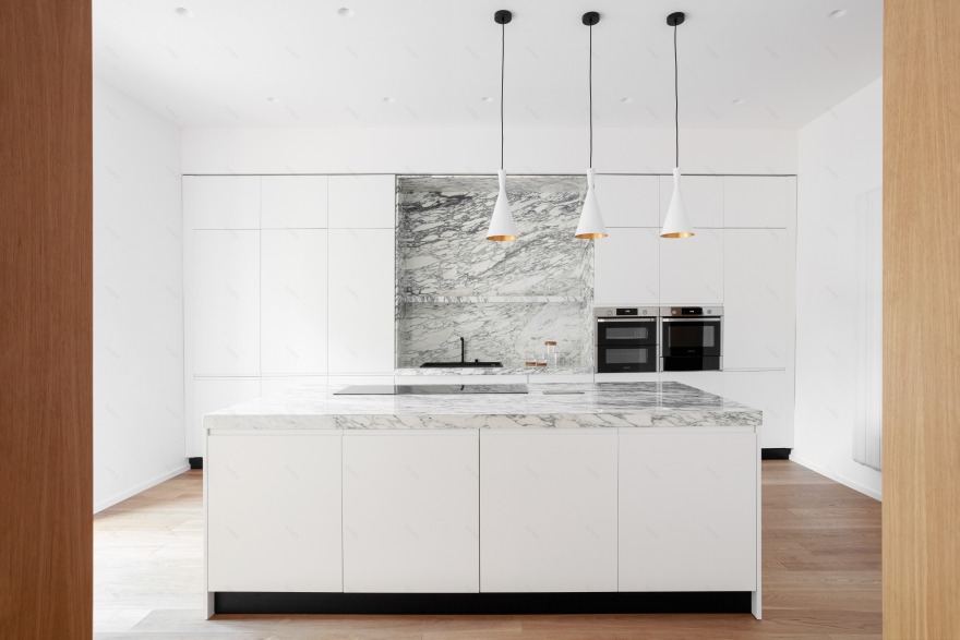 简约现代的 140 平米公寓 | 自然光与社交空间的完美融合-7