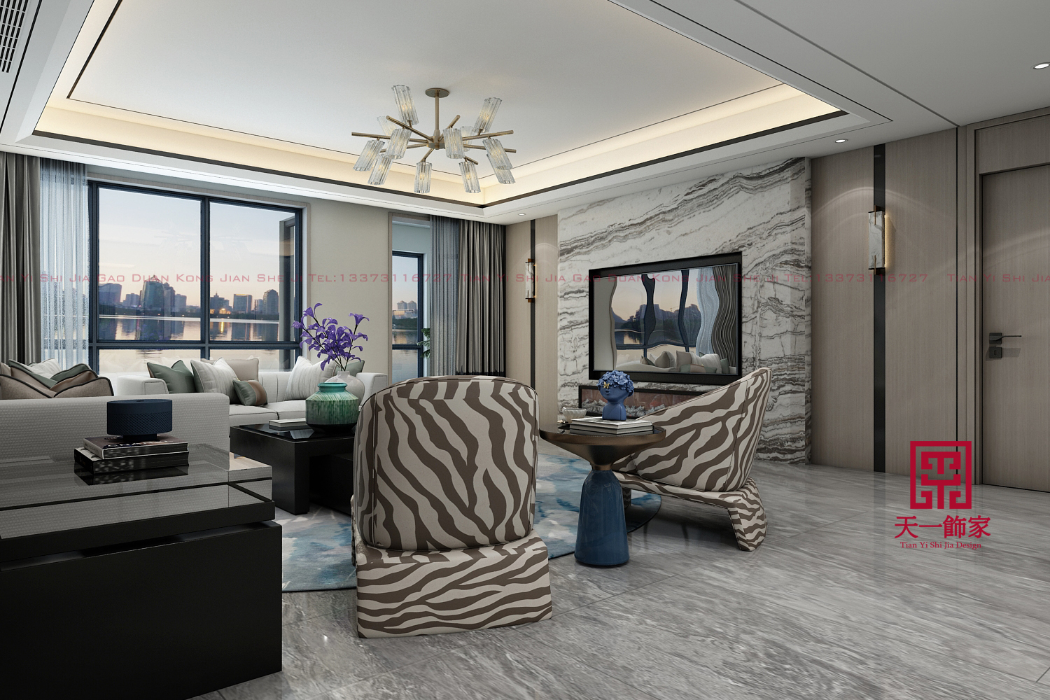 石家庄 220㎡轻奢住宅设计，诠释品质生活态度-8