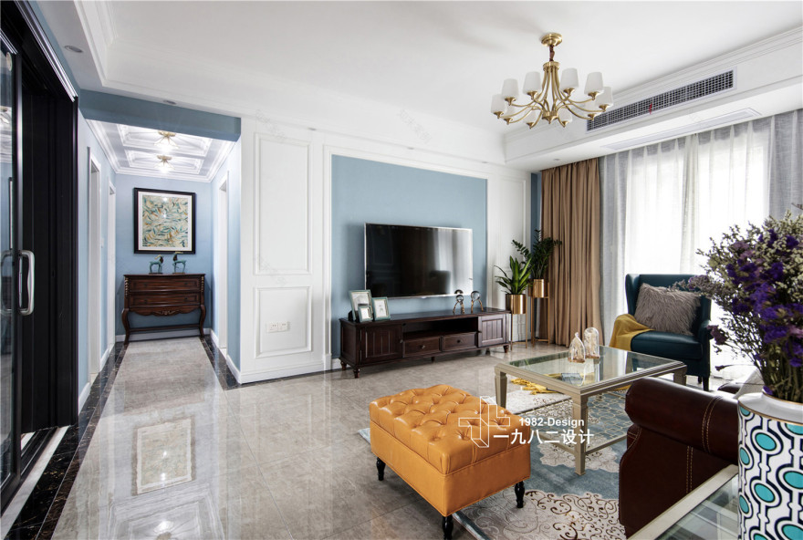 武昌群建星城现代美式实景拍摄,三居室温馨之家-25