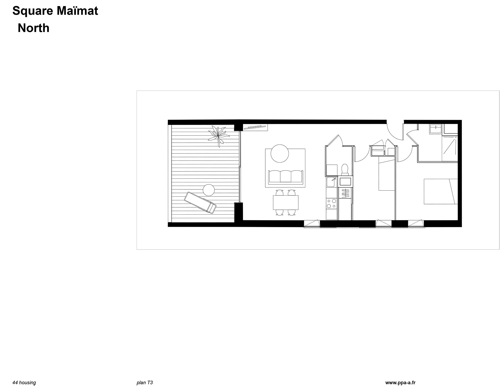 Square Maïmat住宅区更新，法国/释放公共空间，连接社区居民-116