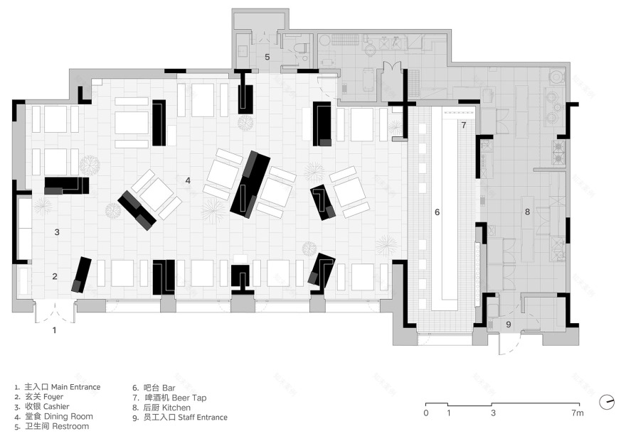 金生隆餐厅丨不也设计工作室-60