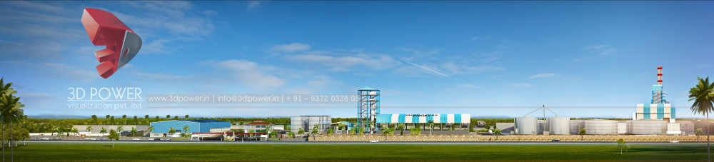 Sugar Factory-Total 3D Rendering for Industrial Project-3