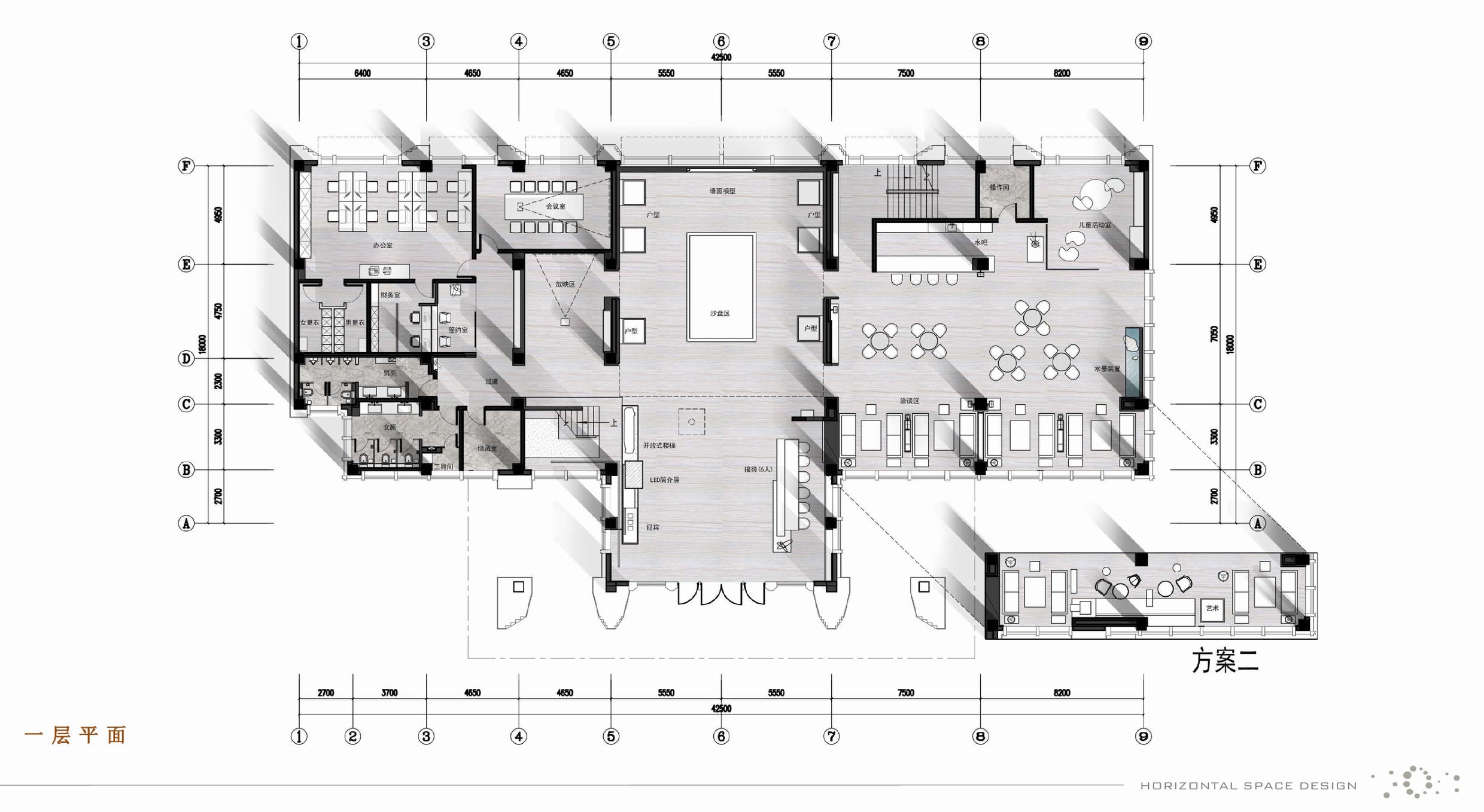 【琚宾】南京中建国熙台售楼处丨效果图+深化方案PPT+全套施工蓝图CAD-8