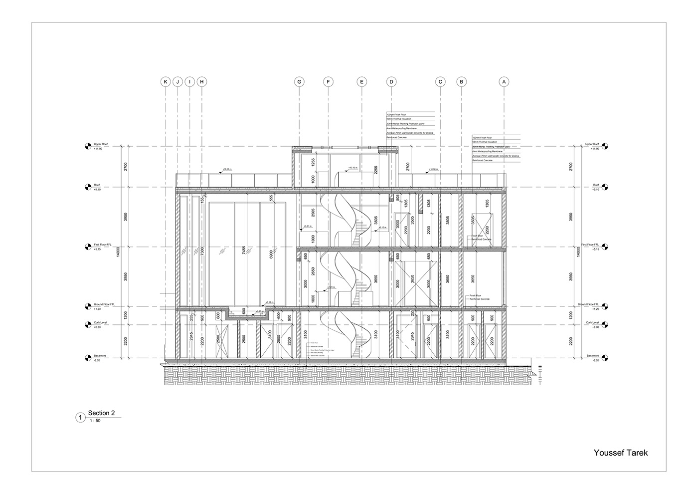 Youssef Tarek丨别墅建筑丨Villa Working Dawings-12