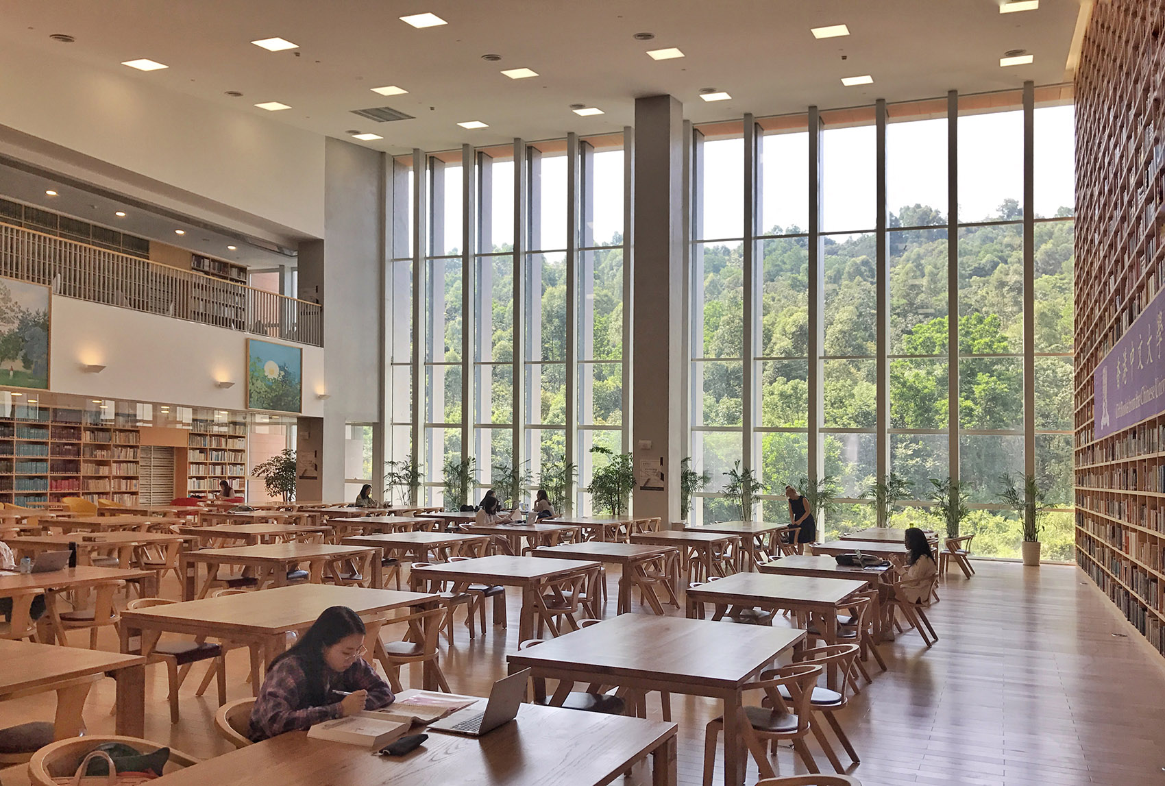 香港中文大学（深圳）图书馆/配合校园的绿地轴线，维系自然坡地的完整性-87