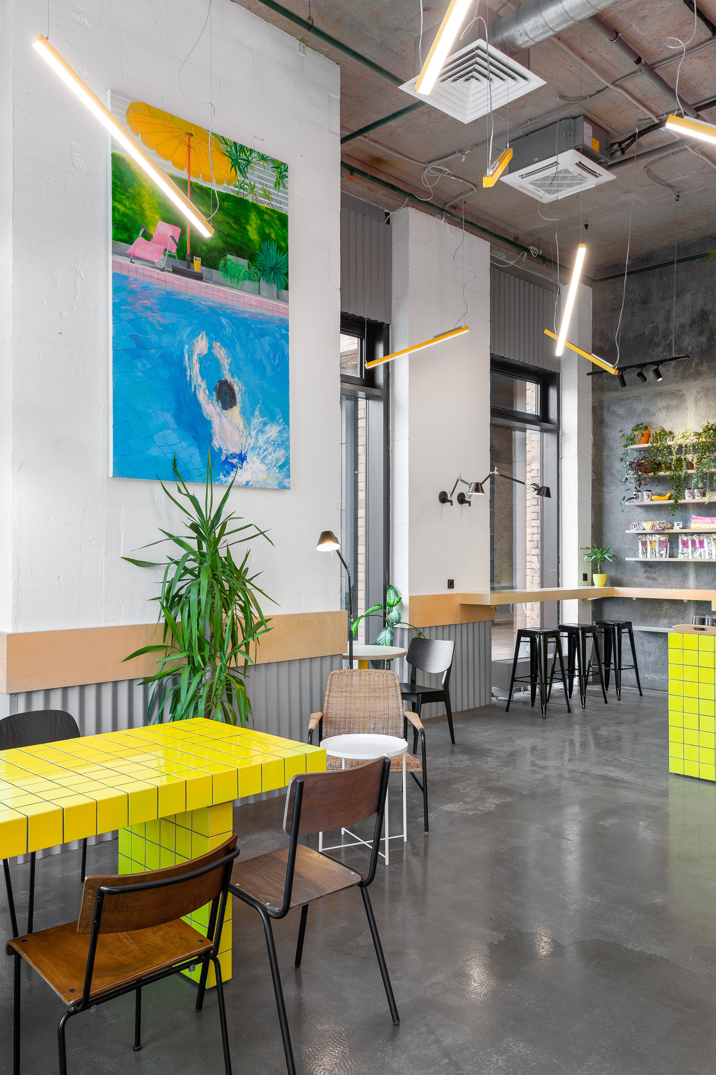 莫斯科住宅区「Savelovsky City」咖啡店,设计师以简约风格打造温馨空间-22