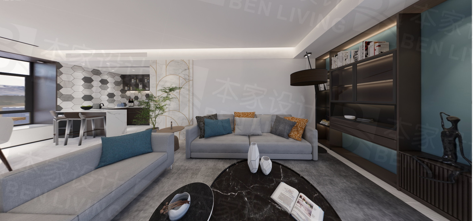 简约精致家居,三室一厅空间魔法变身-17