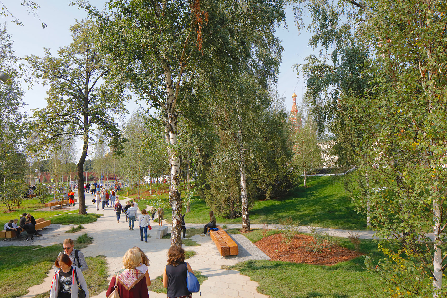 扎里亚季耶公园，莫斯科/同时扮演公园、城市广场、社交空间、文化设施以及休闲场所的角色-27
