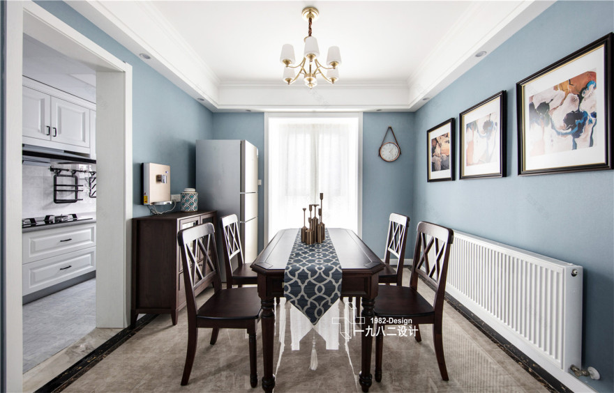 武昌群建星城现代美式实景拍摄,三居室温馨之家-31