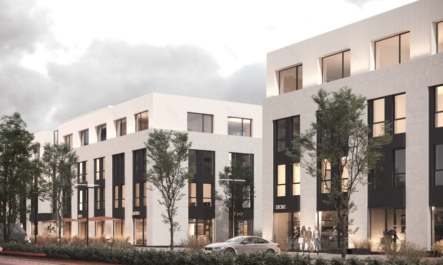 乌克兰乌日哥罗德购物办公中心设计-5