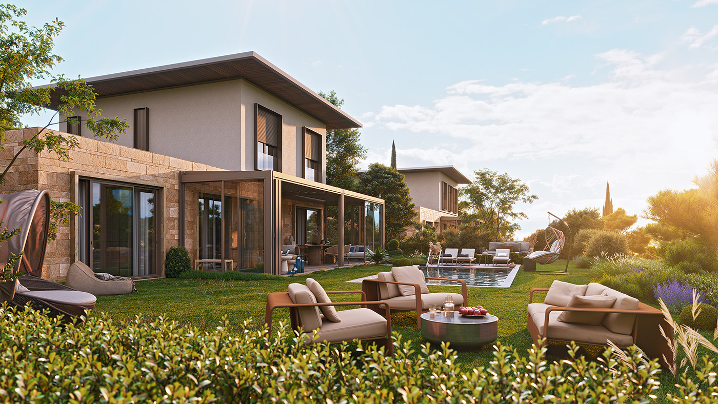 土耳其 Folkart Country Urla | 极简庭院设计，回归自然的舒适空间-4