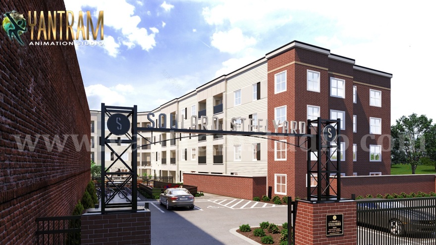 阿姆斯特丹创新住宅区 3D 设计展示-1