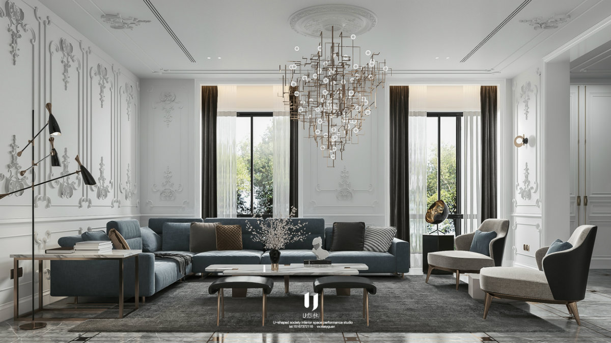 现代法式浪漫家居，3D2016 vr4.3 PS cc 打造沉浸式空间-1