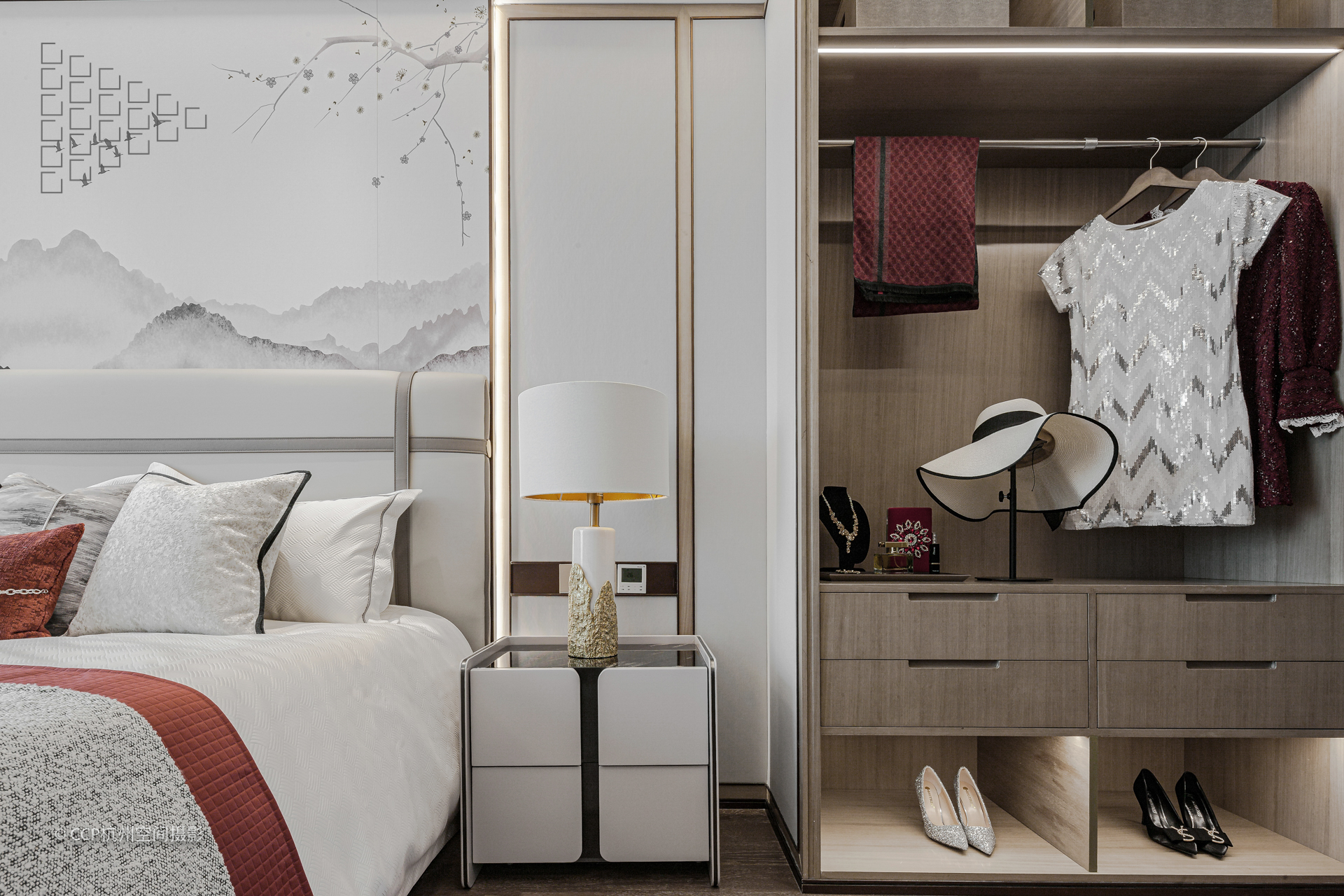 山海之间新中式样板房丨DK design-24