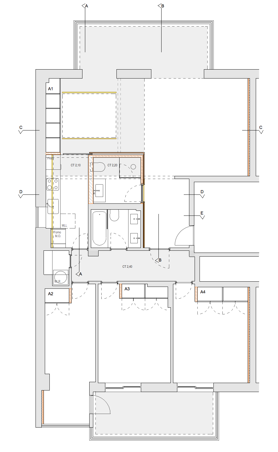 PK Arquitetos 打造明亮宽敞的公寓改造设计-16