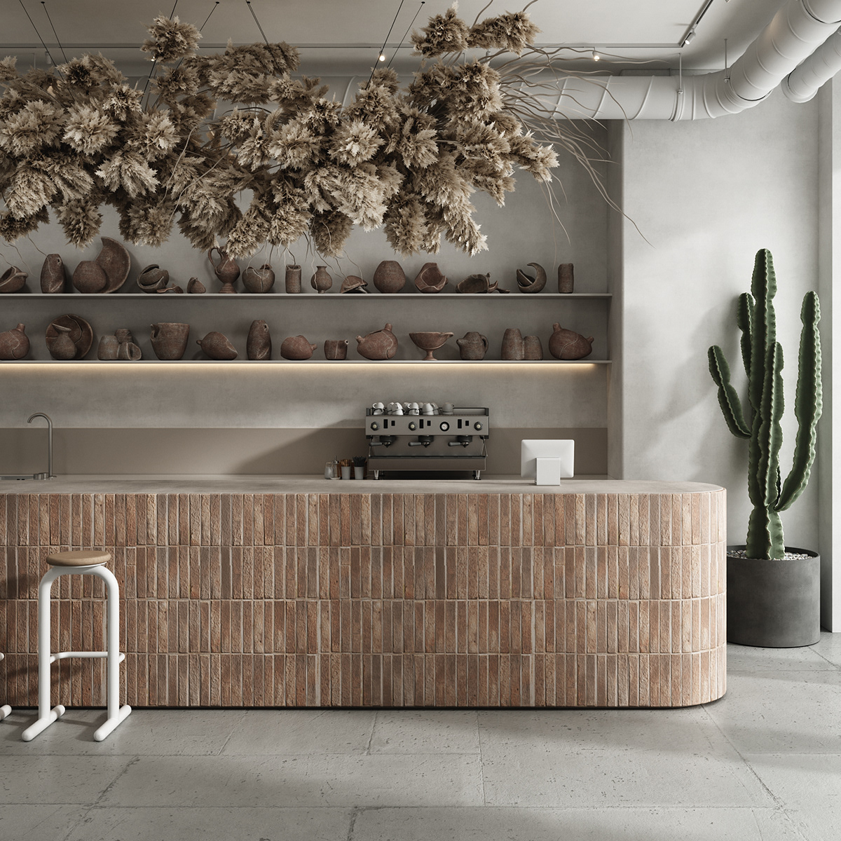 莫斯科 50m²艺术咖啡馆 | Artem Rechitsky 的 2021 年度力作-1