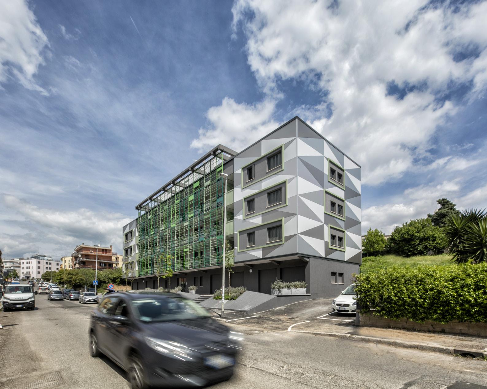 罗马绿色公寓建筑,创新社会住房与自然共生-2