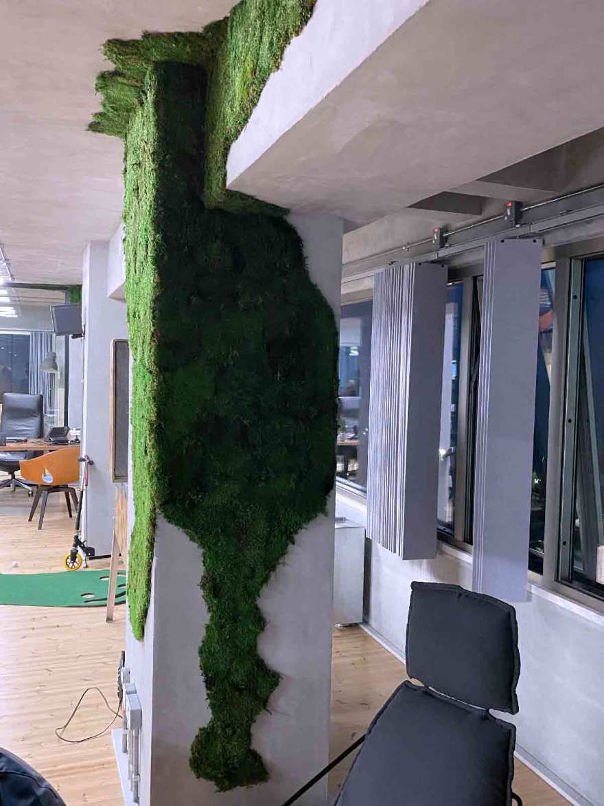 皇家松树与垂直花园的绿色办公空间-9