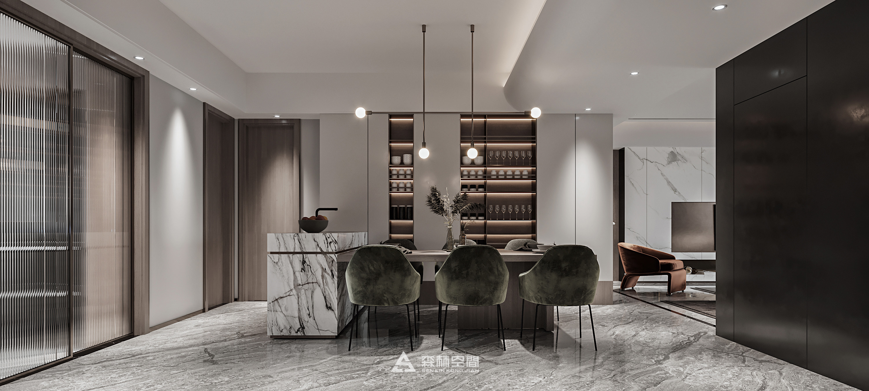 苏是装饰丨平层丨首发:潮州 I 现代轻奢 I 海博熙泰观潮阁-15