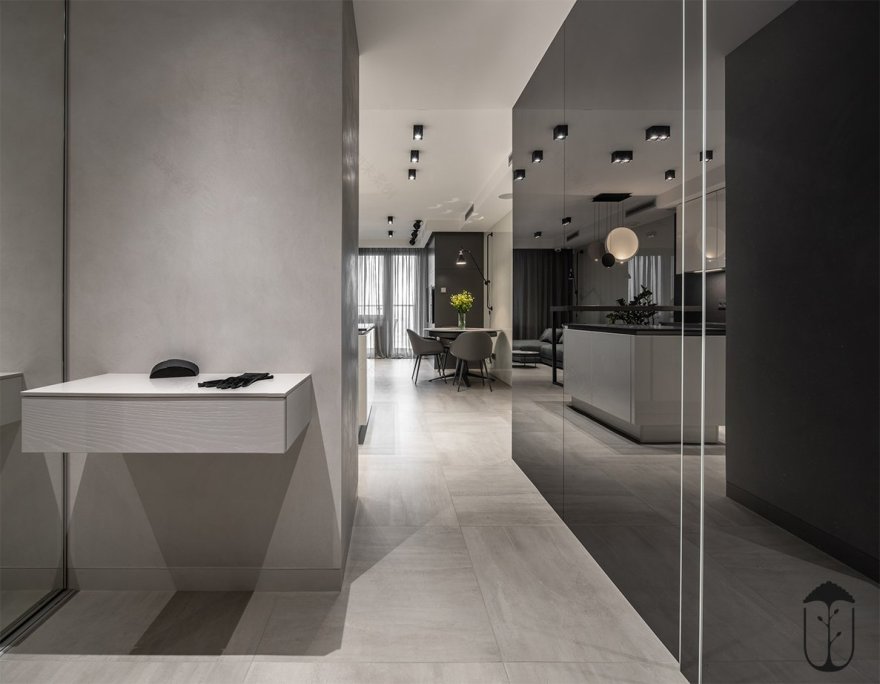 灰色简约公寓,舒适与空间的完美融合-7