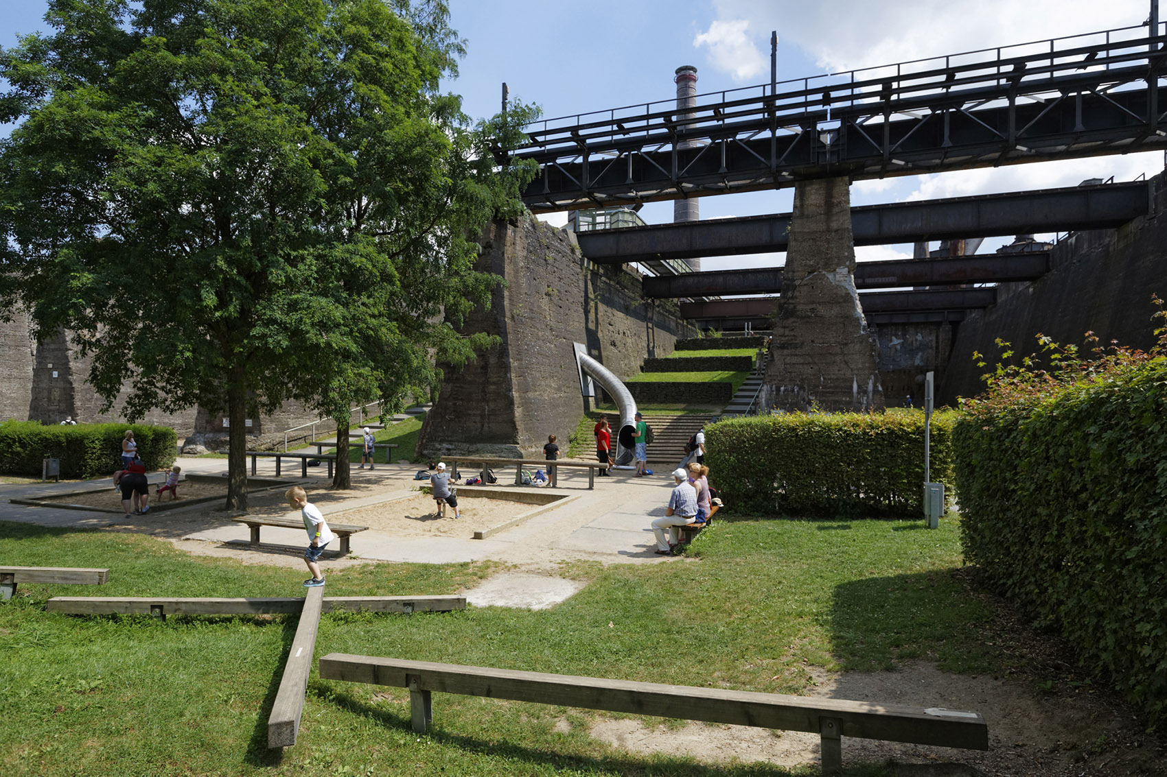 北杜伊斯堡风景公园，德国/Thyssen-Meiderich炼铁厂景观改造-63