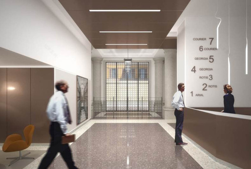 米兰历史建筑翻新变身现代办公空间-5