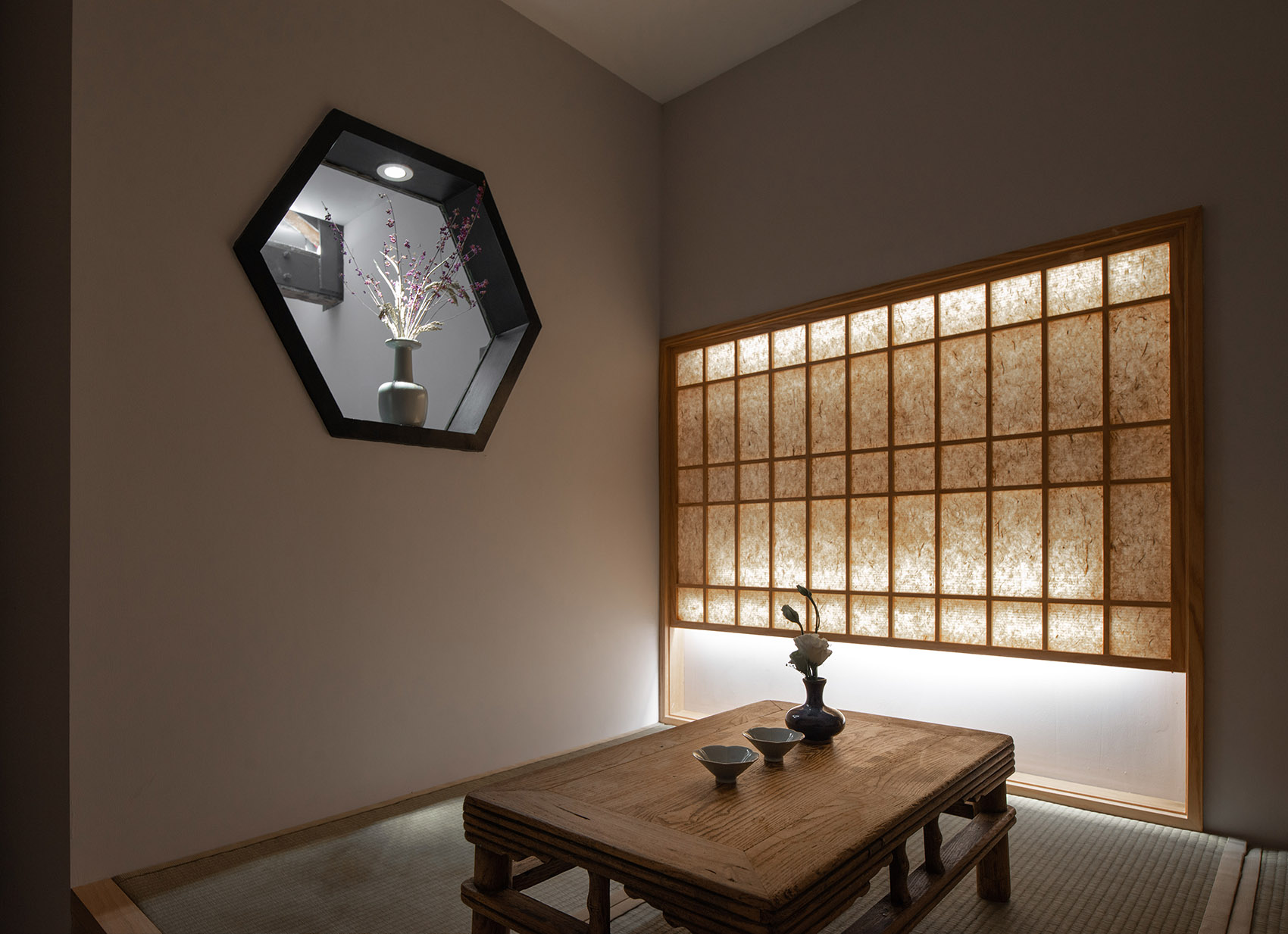 地山公社茶生活馆，上海/在现代极简的框架内体验到中式独有的空间节奏感-33