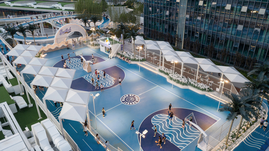 武汉江宸天街漂浮海滩球场丨中国武汉丨FLO景观设计事务所-54