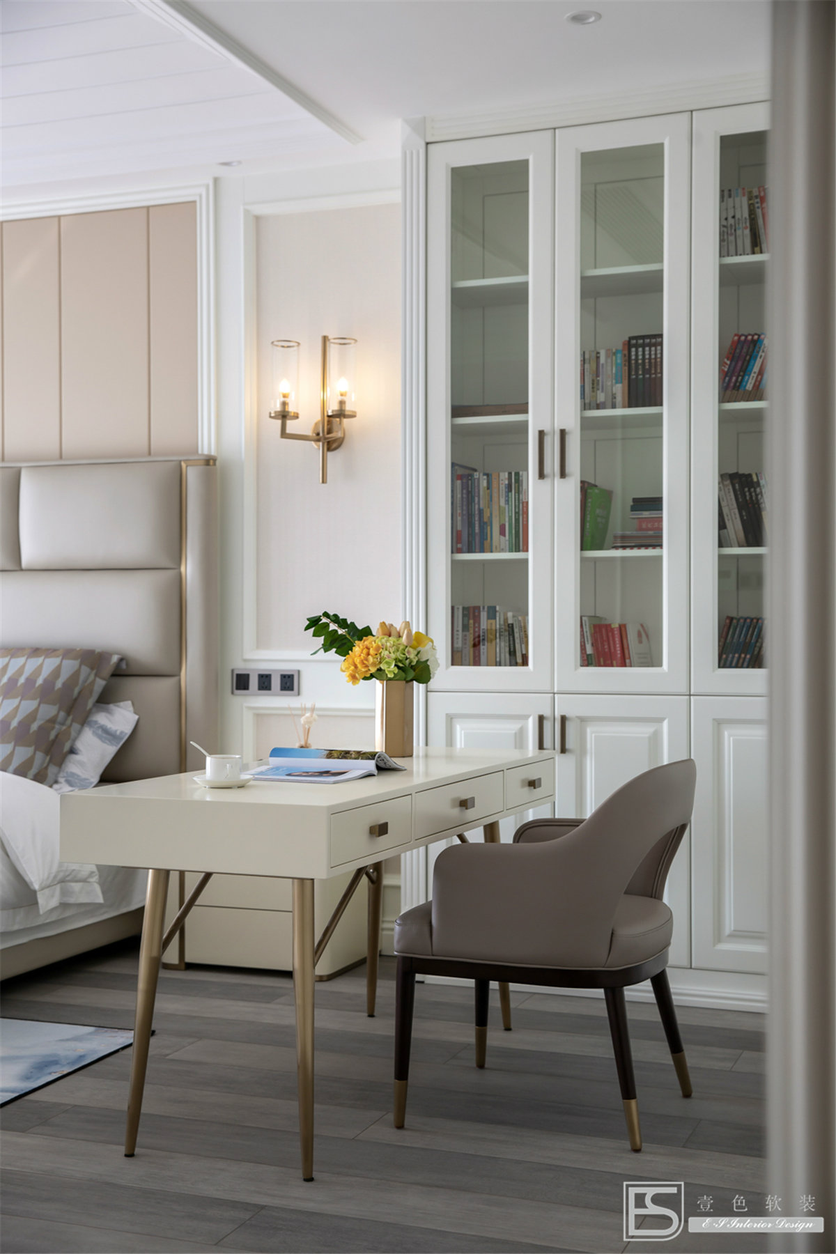 壹色软装 | 现代轻奢融入新中式，打造 350m2 中央美墅-25