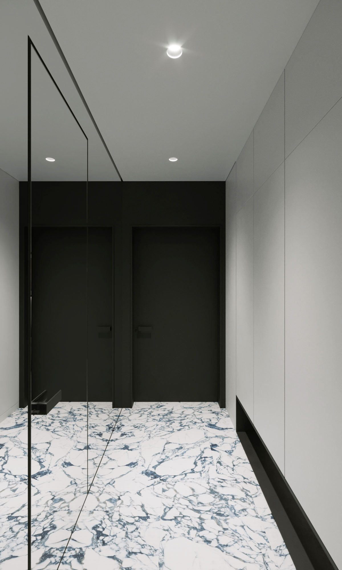 乌克兰 45 平米蓝色系公寓，惊艳 2020 年设计界-5