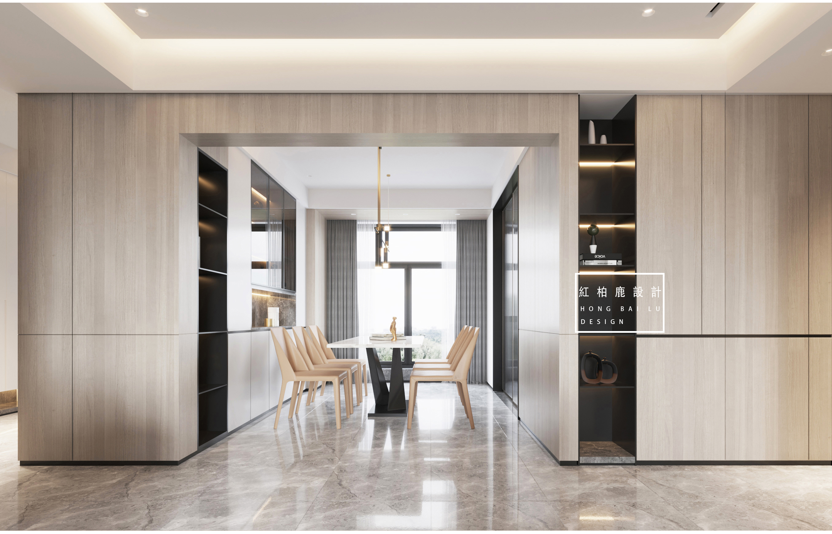 深圳宝安第五大道 120㎡现代简约风设计 | 极简配色,蓝绿点缀-10