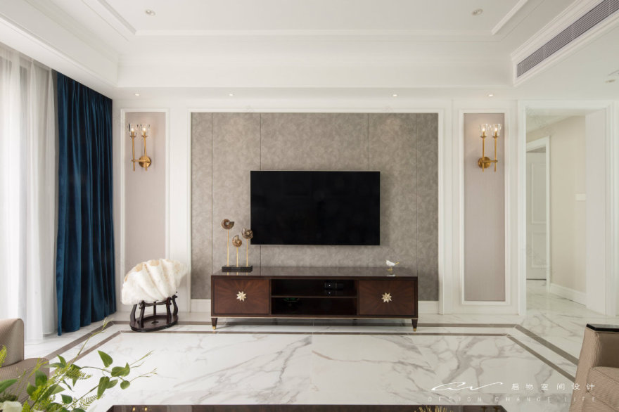 优雅白色季 美式居家空间设计-8