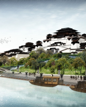 汉中汉文化博览园（汉宫+汉乐府+城市展览馆）丨建筑方案.施工图+视频