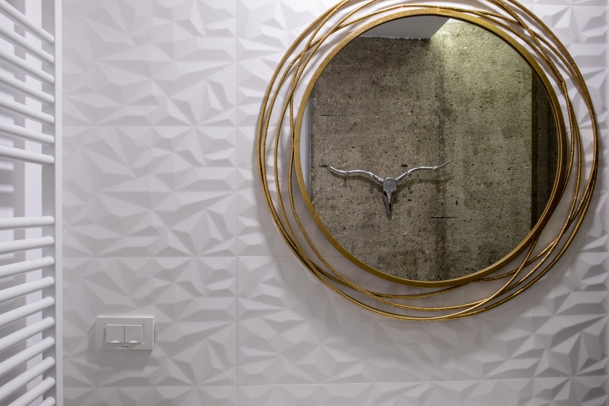 黑白极简公寓,融入自然的粗犷之美-25