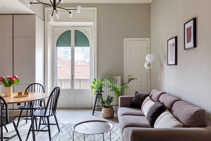 米兰历史公寓中的现代经典新诠释-2