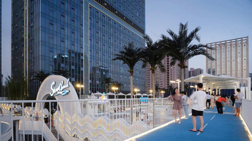 武汉江宸天街漂浮海滩球场丨中国武汉丨FLO景观设计事务所-59