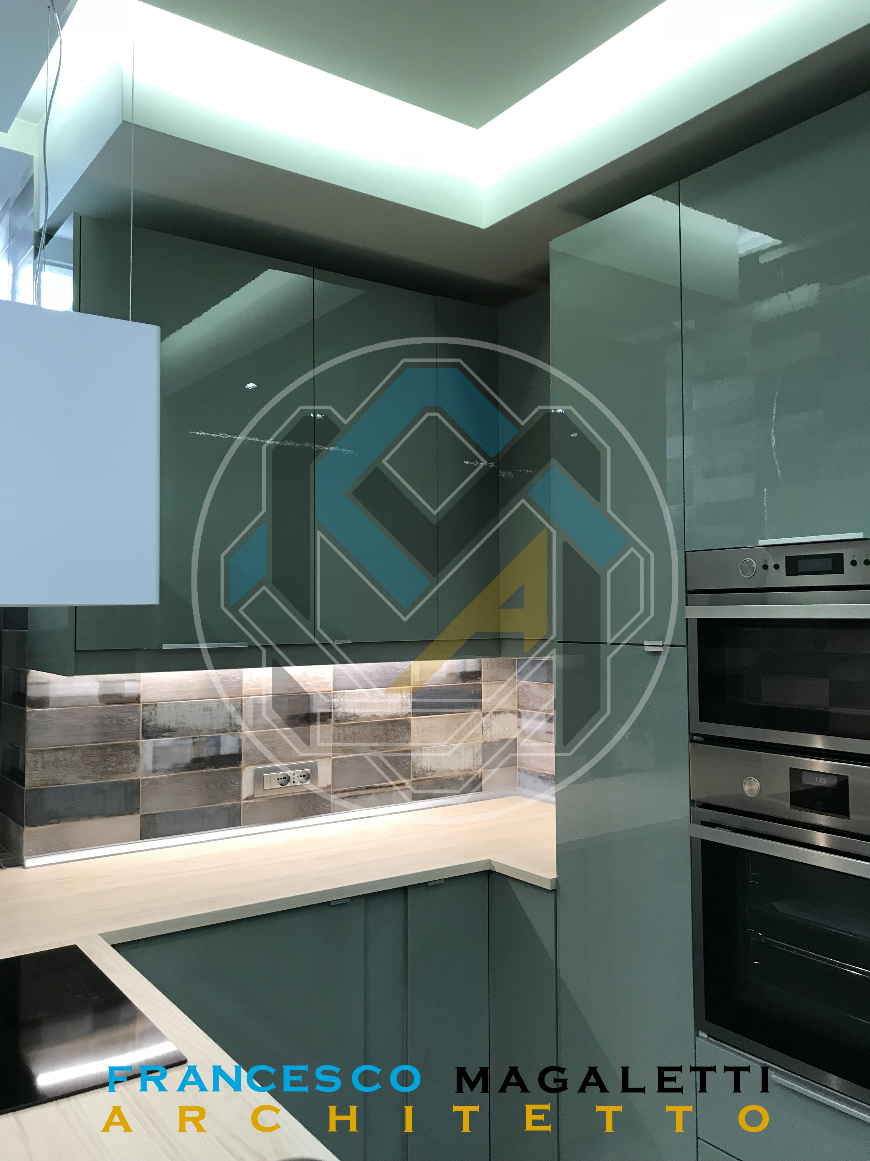 绿蓝黑三色协奏，音乐家公寓变身记-4