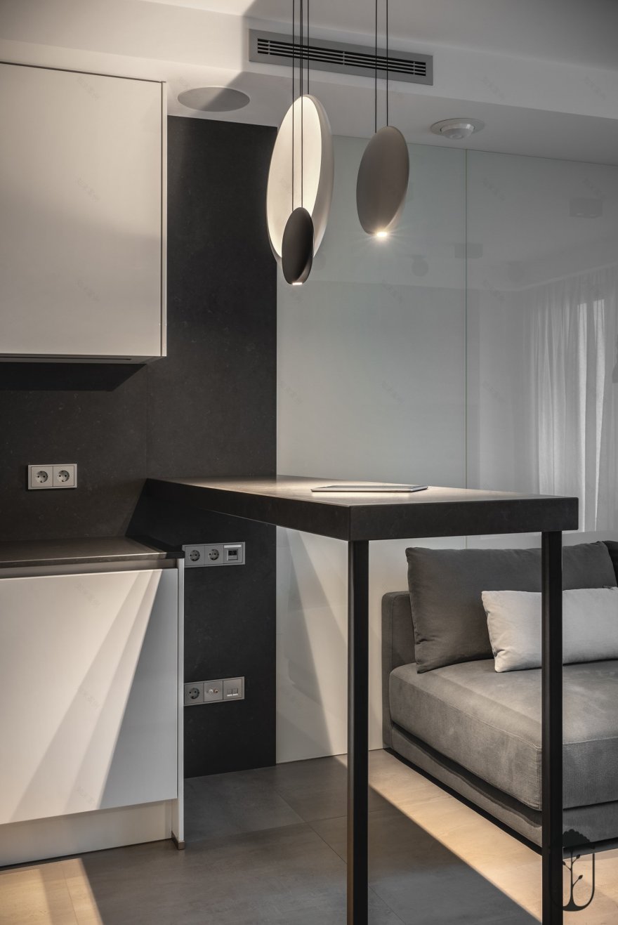 灰色简约公寓,舒适与空间的完美融合-5