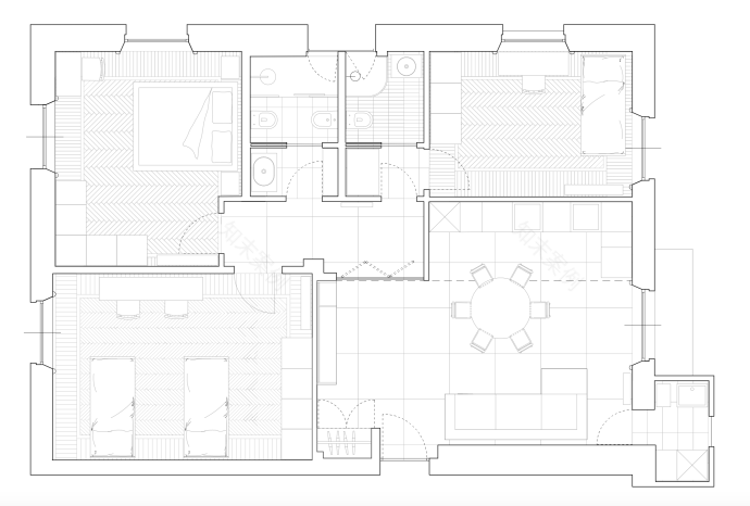 米兰历史公寓中的现代经典新诠释-32