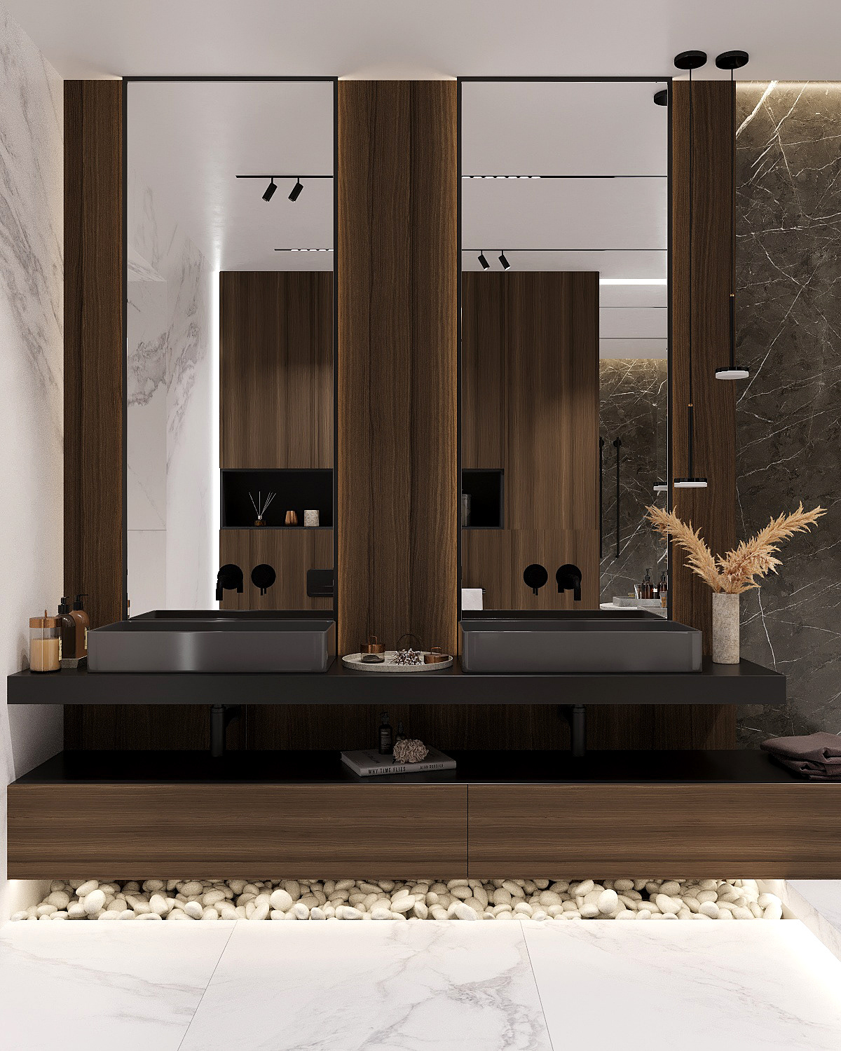 胡桃木+大理石，不一样的奢华质感！-25