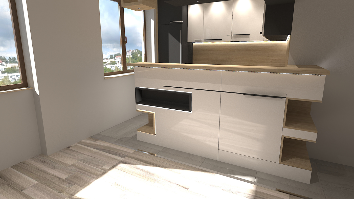 Small kitchen project for a young family.-2